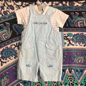 First Impressions Overall Short Set Size 6-9mo